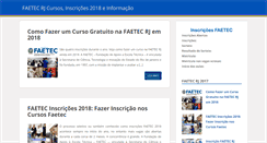 Desktop Screenshot of faetec.net
