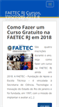 Mobile Screenshot of faetec.net