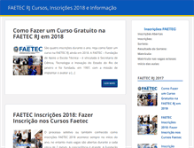 Tablet Screenshot of faetec.net